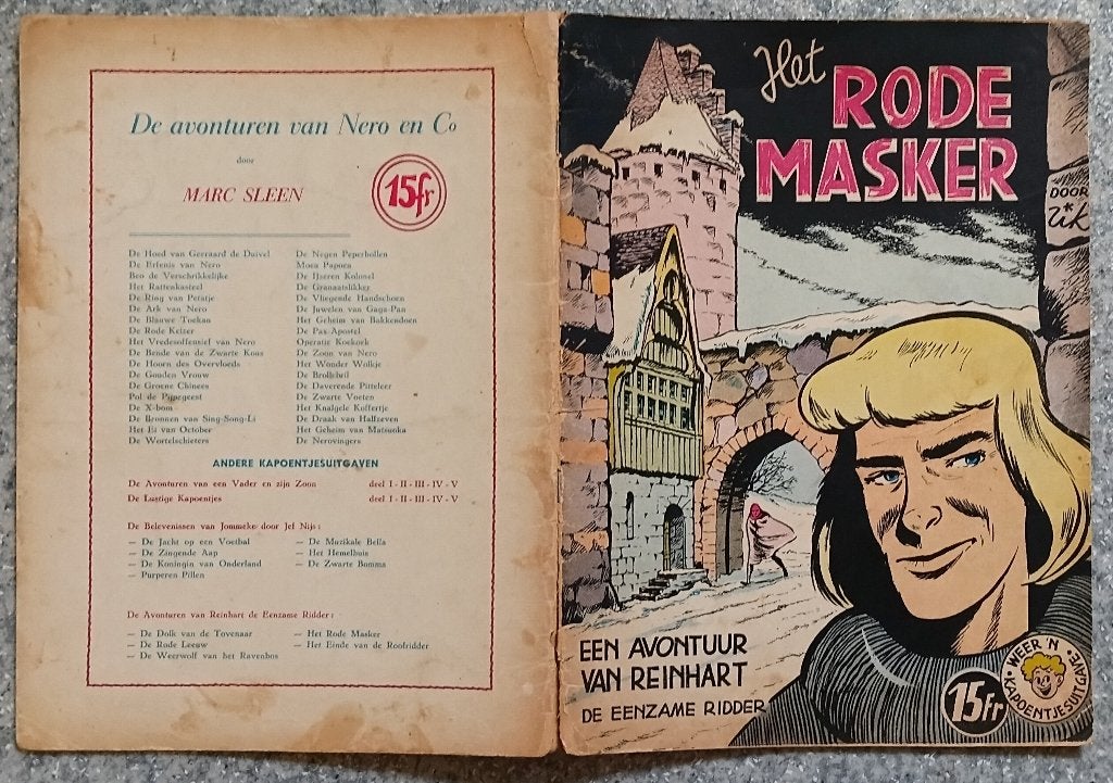 Ridder Reinhart Het rode Masker, Ophalen of Verzenden