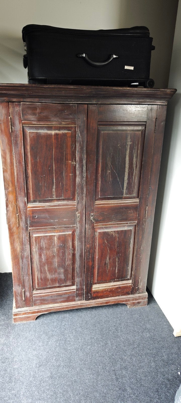 armoire en chêne lourd, 120 à 170 cm, 70 à 120 cm, Enlèvement, Utilisé