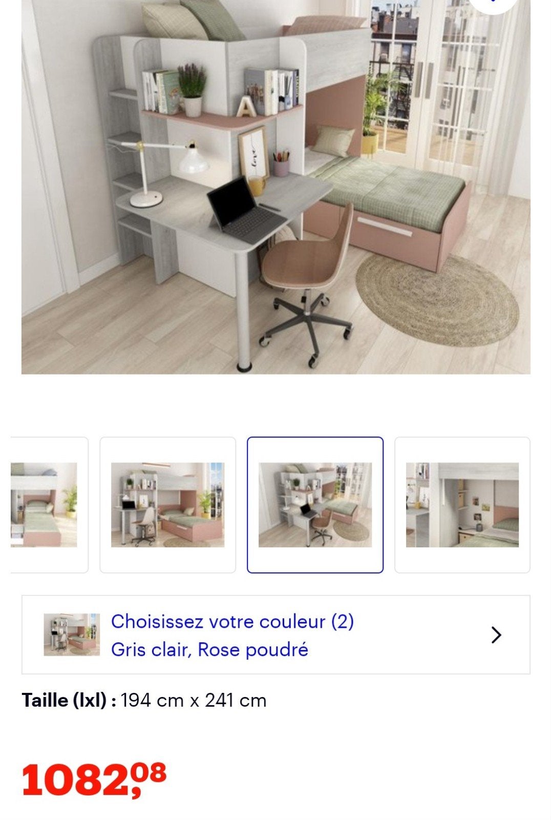 lits superposés sympa pour 2 enfants, Enlèvement, Utilisé, Lits superposés