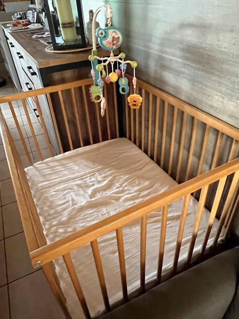 Houten kinderpark, Enlèvement, Utilisé, Rectangulaire, Réglable en hauteur
