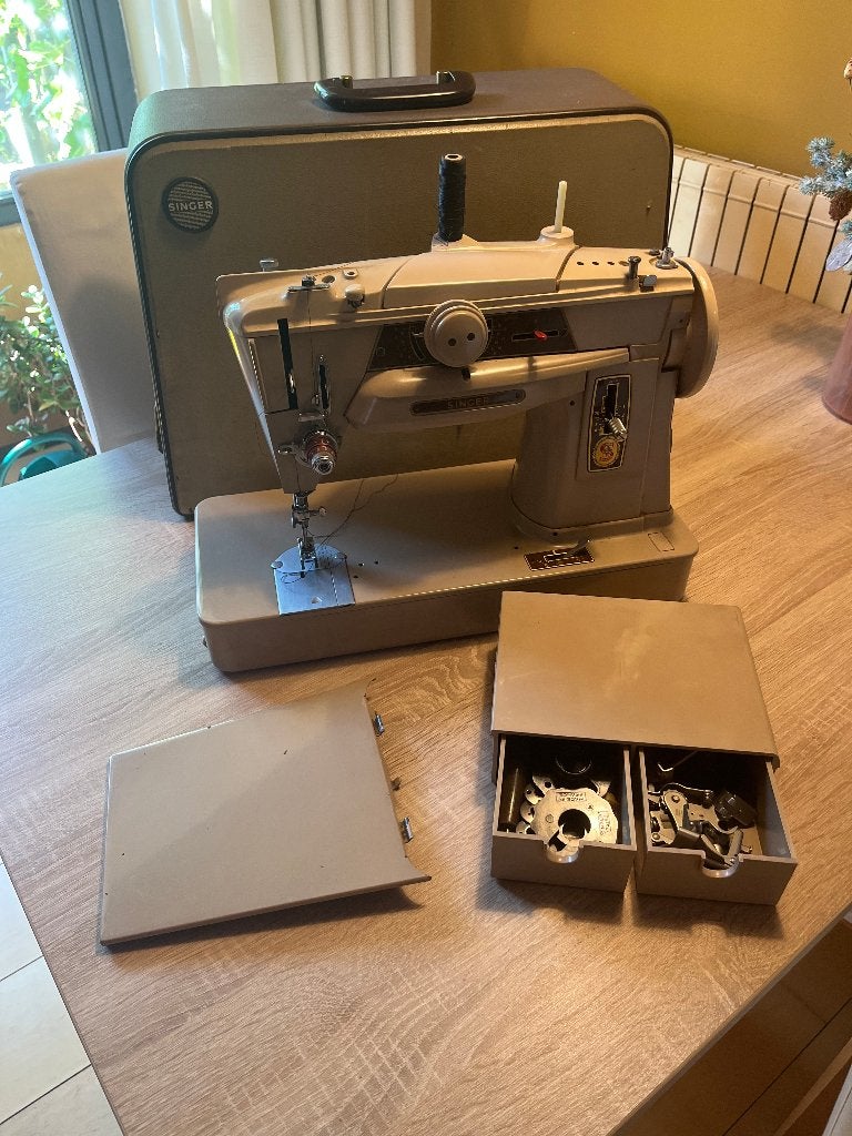 naaimachine singer, Hobby en Vrije tijd, Ophalen of Verzenden, Gebruikt, Naaimachine, Singer
