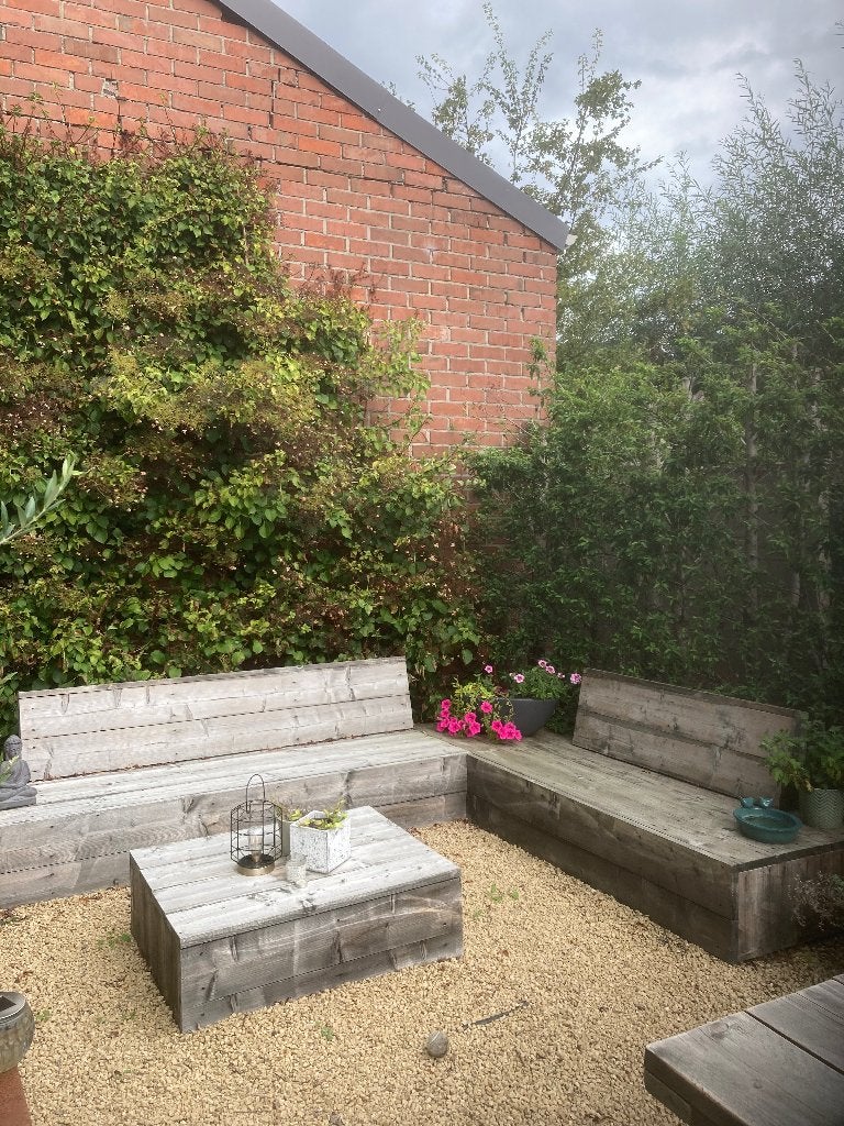 Lounge, Tuin en Terras, 5 zitplaatsen, Bank, Steigerhout, Ophalen of Verzenden