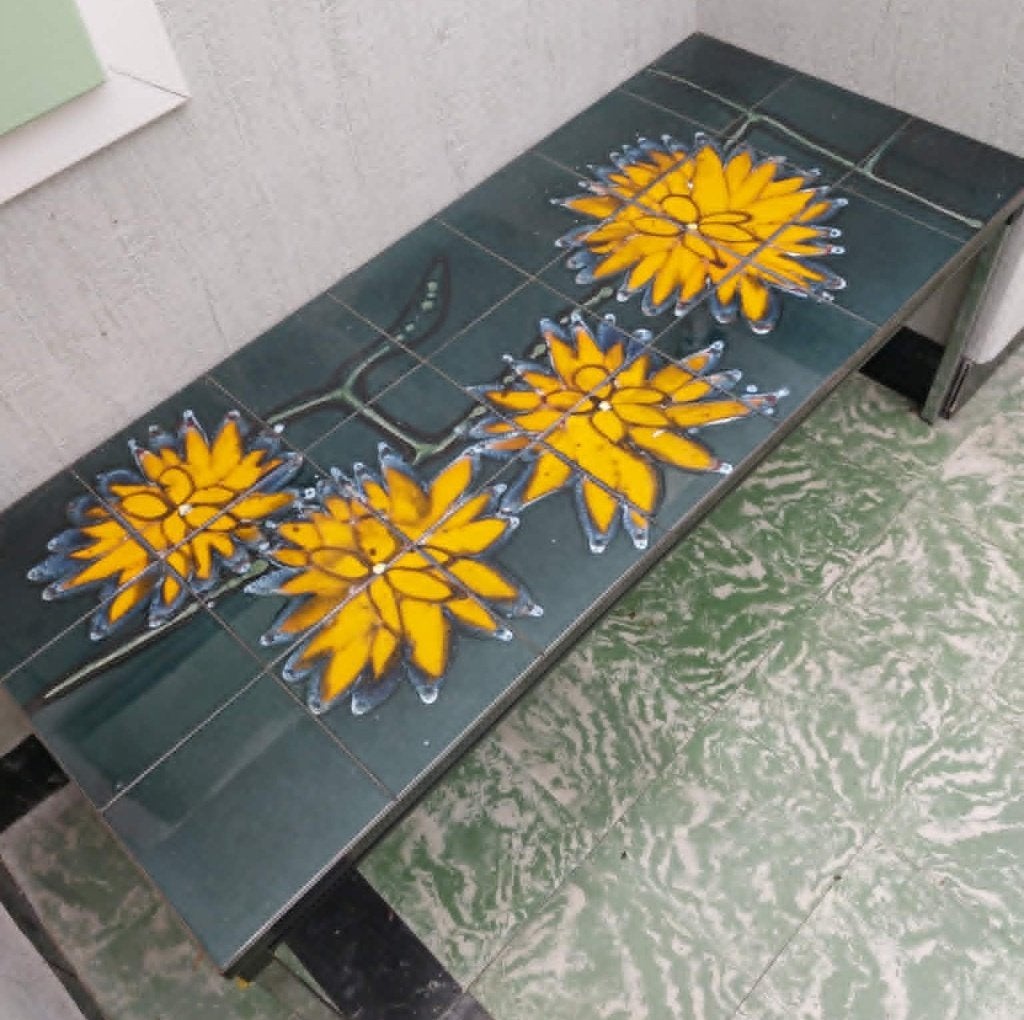 vintage salontafel en bijzettafeltje, Ophalen