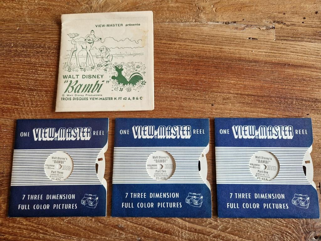 Vintage view master reel Bambi, Antiek en Kunst, Ophalen of Verzenden