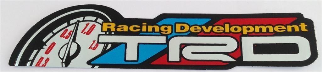 TRD Toyota Racing Development metallic sticker #4, Envoi
