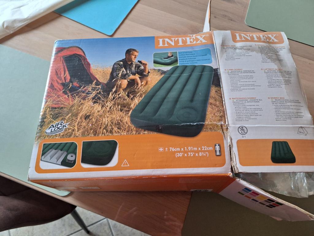 Matelas gonflable simple INTEX, Enlèvement