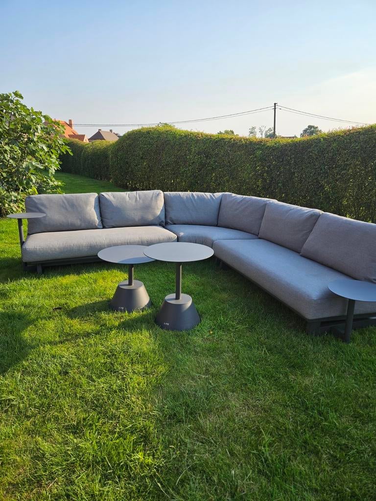 Loungeset- hoekbank (6-8 personen), Ophalen, Kunststof, Bank, Loungeset