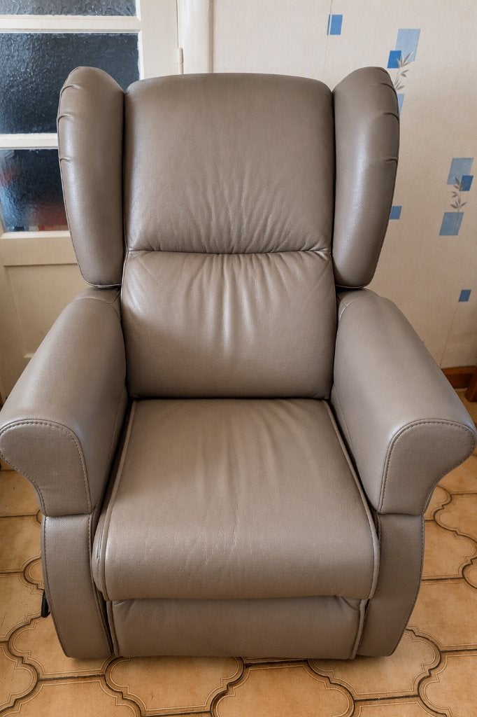 fauteuil électrique, Enlèvement, Comme neuf, Cuir