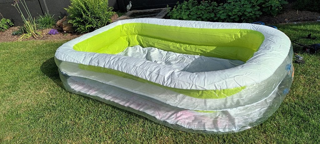 zwembadje, Tuin en Terras, Zwembaden, Ophalen, Zo goed als nieuw, Rechthoekig, Opblaaszwembad