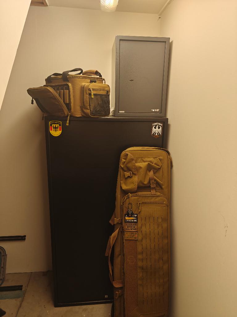 Wapenkluis , munitiekluis en rangebag + geweerzak, Sport en Fitness, Schietsport-accessoires, Ophalen, Zo goed als nieuw