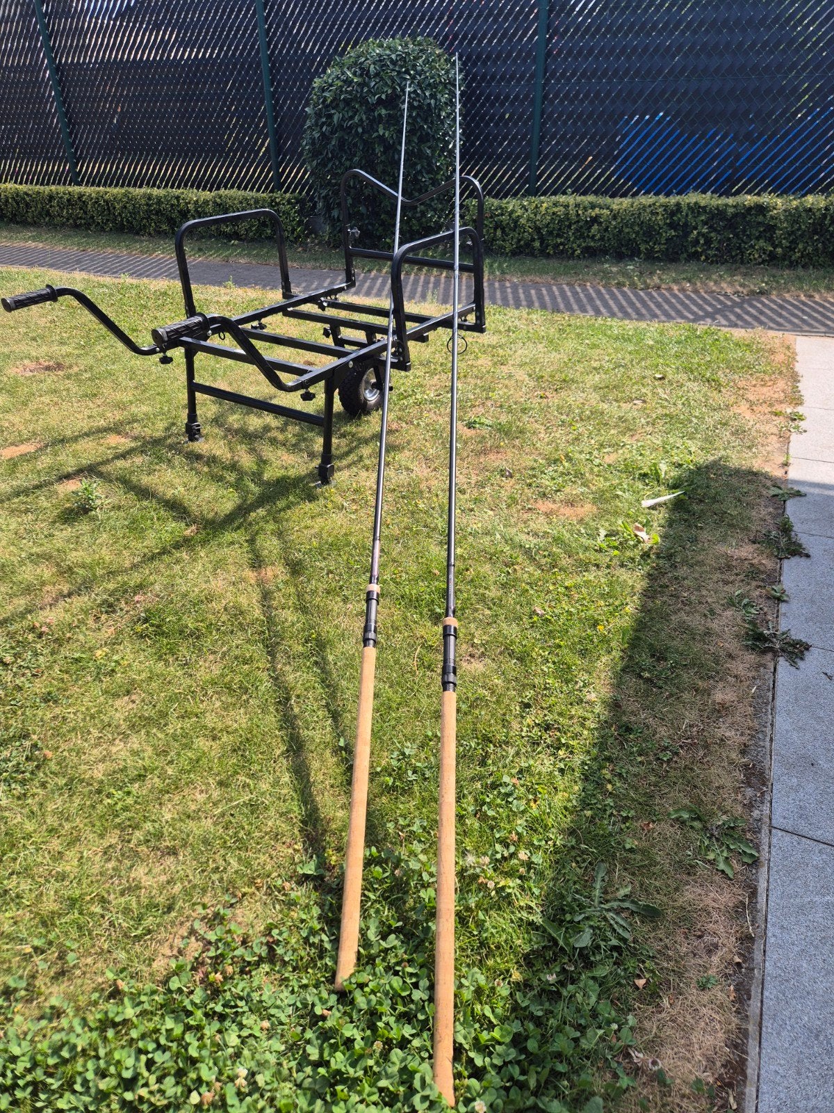 Karperhengels 2 stuks. Sonik vader rs 12 ft 3 lbs. Als nieuw, Ophalen