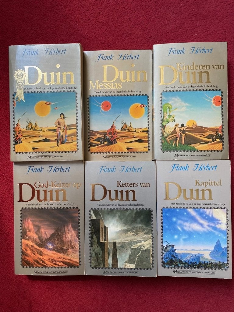 FRANK HERBERT DE SERIE OVER DUIN COMPLEET IN GOEDE STAAT ,MO, Ophalen of Verzenden