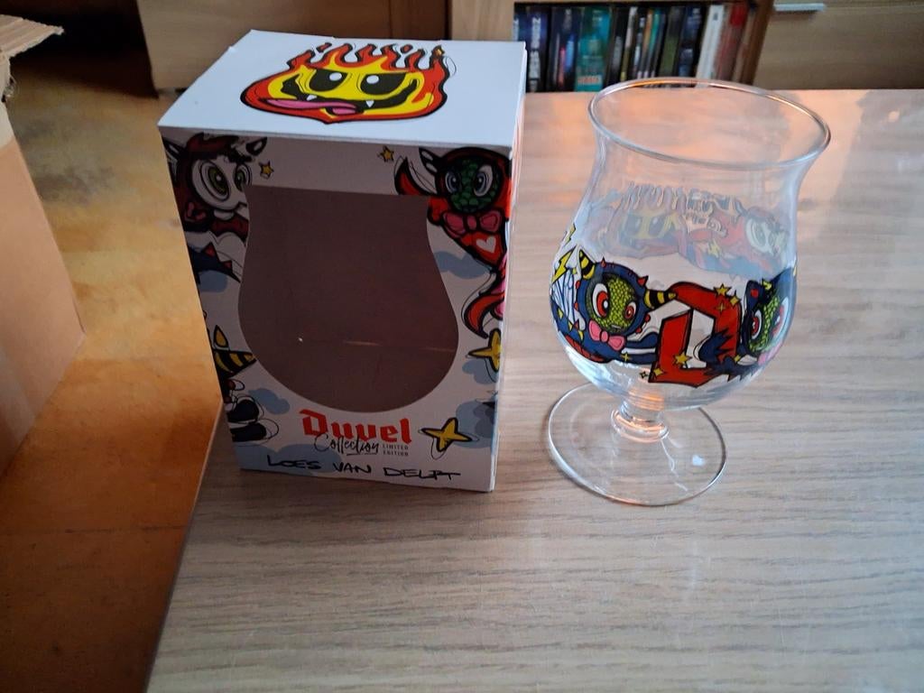 Duvel Loes van Delft glas, Verzamelen, Ophalen of Verzenden