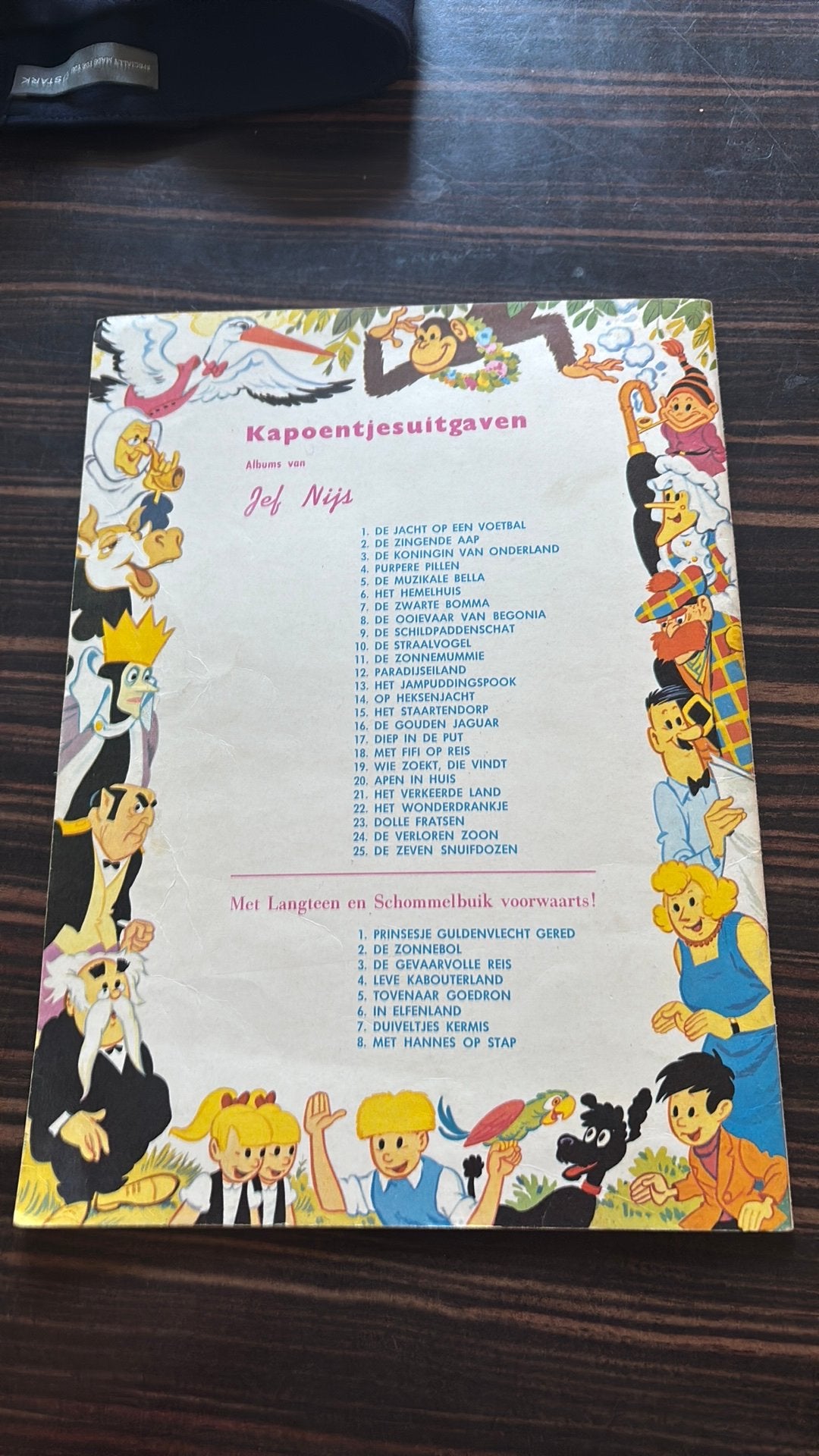 Kinderen baas, Une BD, Enlèvement, Utilisé