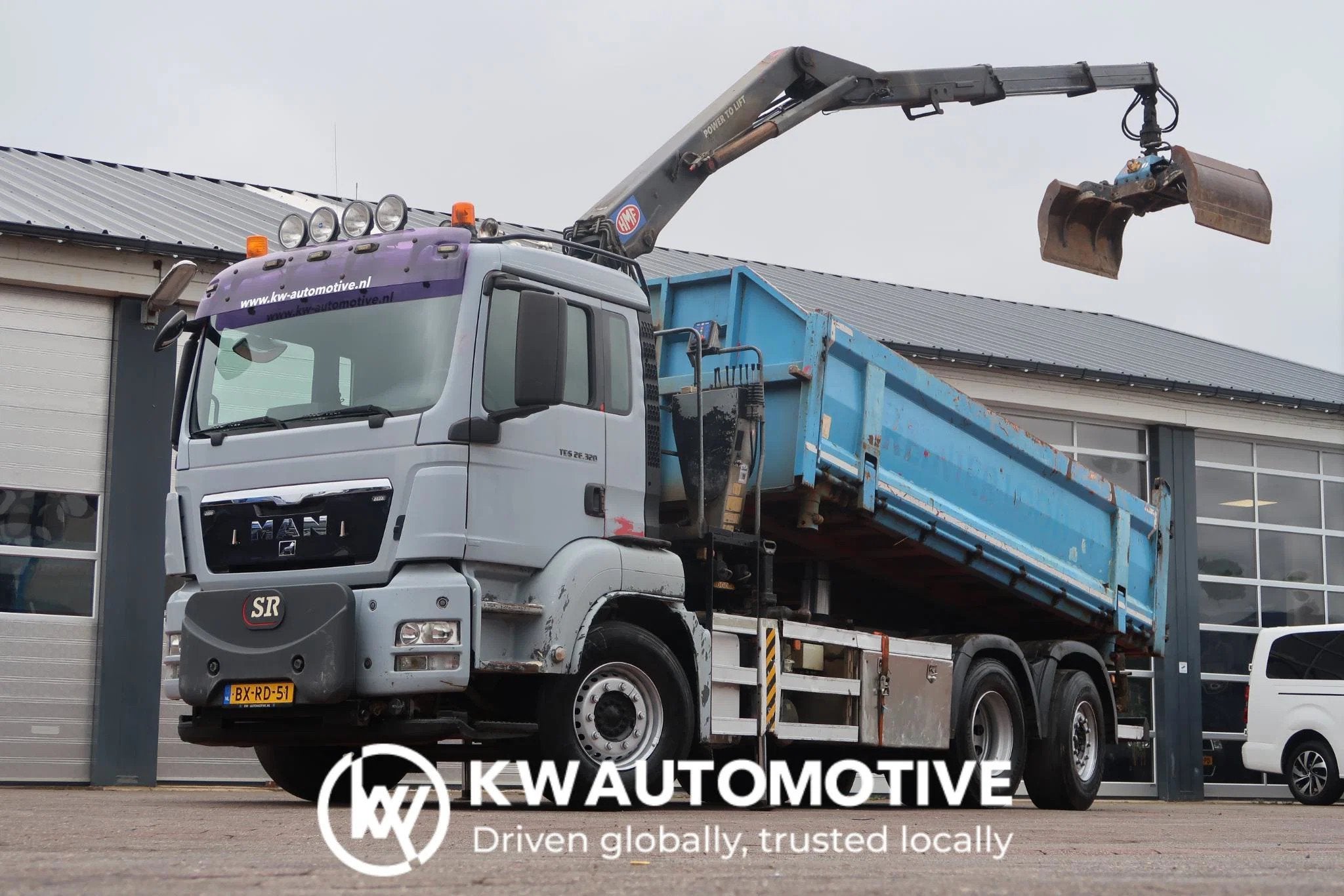 MAN TGS 26.320 6X2-4/ HMF 1643 Z CRANE/ (bj 2010), Auto's, Vrachtwagens, Automaat, Euro 5, MAN, Bedrijf