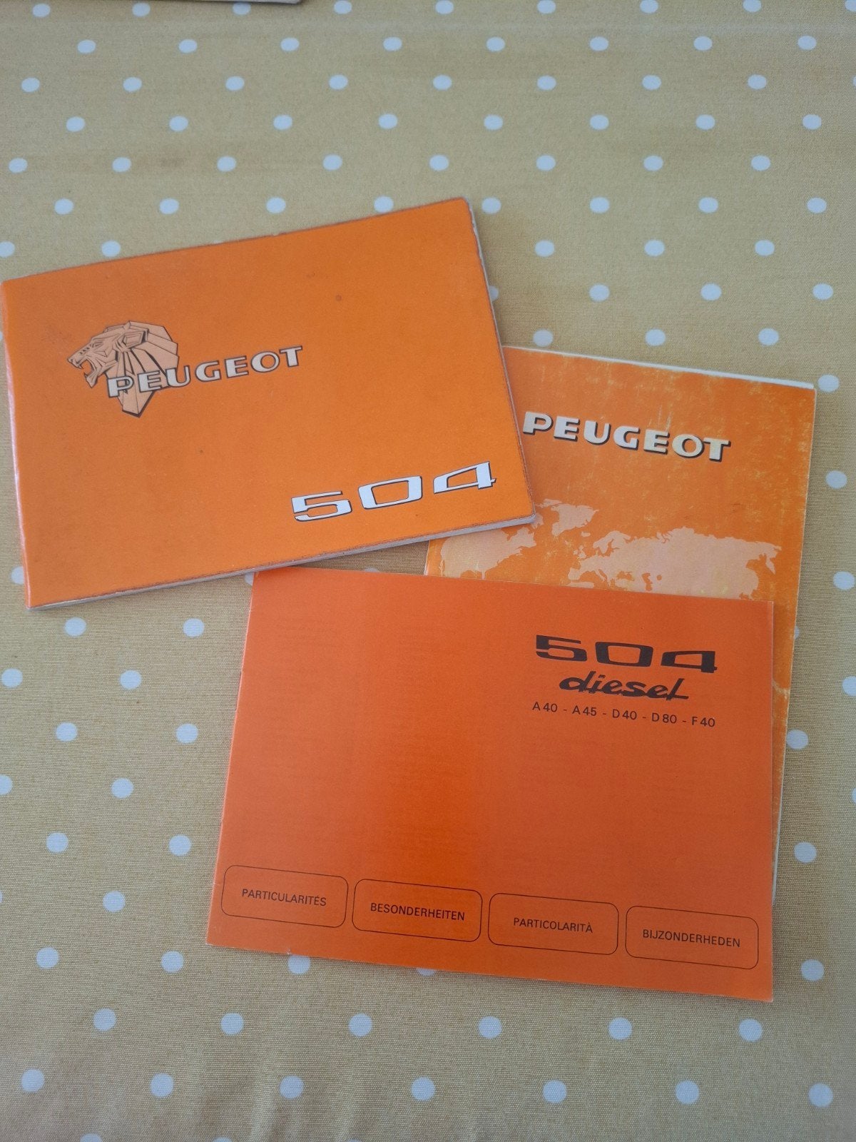 Manuel utilisation+ entretien Peugeot 504.