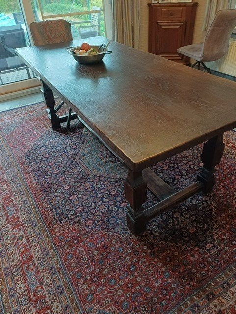 Eiken eetkamer boekenkast, Huis en Inrichting, Complete eetkamers, Ophalen, Zo goed als nieuw, Klassiek, 4 tot 6 stoelen