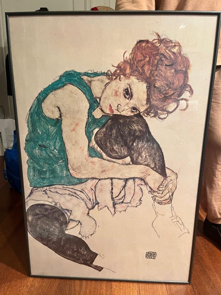Egon Schiele poster + lijst, Ophalen