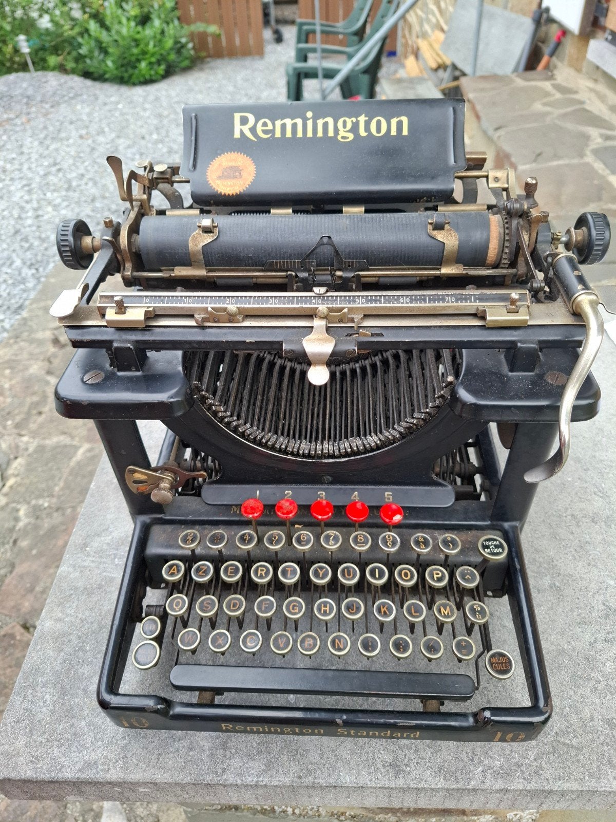 Machine écrire remington de 1918