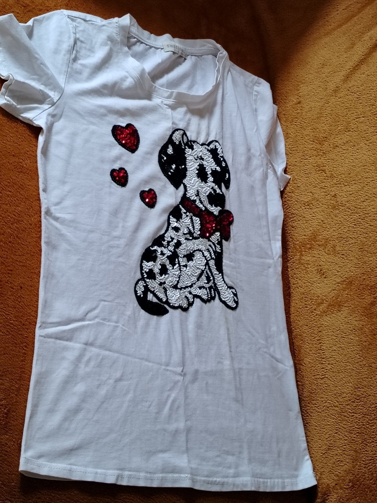 Magnifique T-shirt à motif Chien - T. XL/XXL OK en Dessous, Manches courtes, Enlèvement ou Envoi, Sweet Girl, Porté