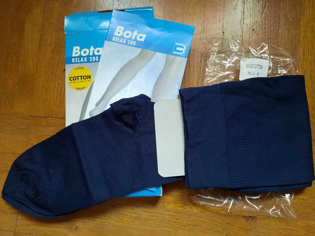 Bas jarret / chaussettes de voyage Bota Relax 280 Coton, Vêtements | Hommes, Enlèvement ou Envoi, Neuf, Bleu, Bota