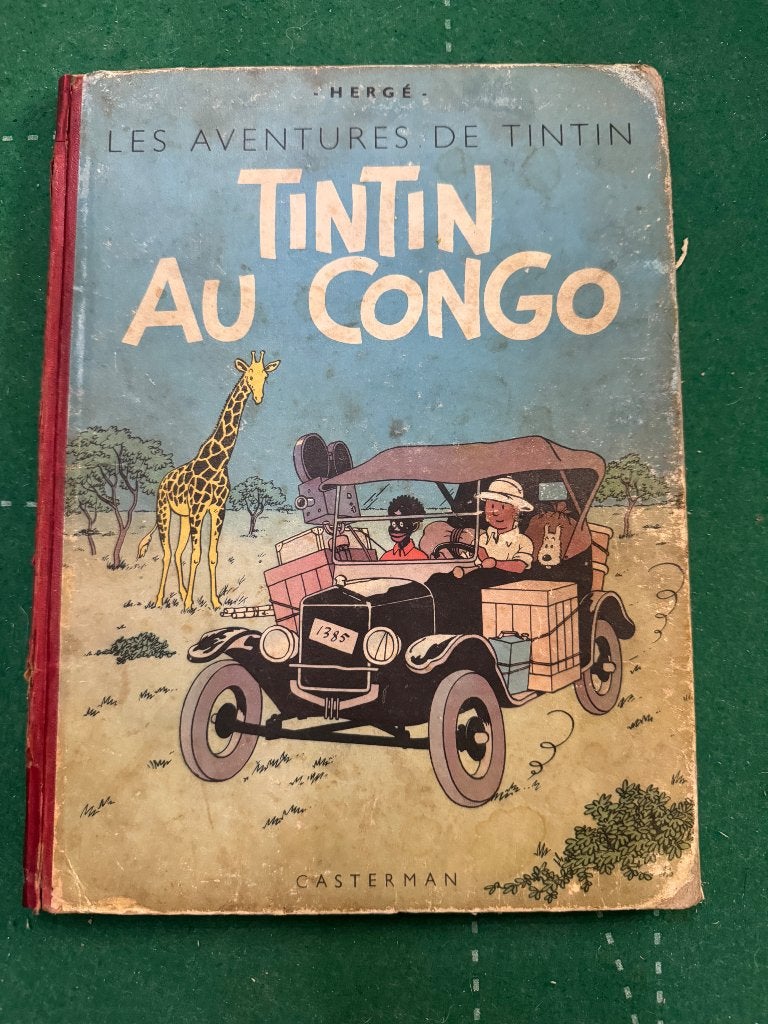 BD Tintin au Congo 1947 B1, Boeken, Stripverhalen, Gelezen, Eén stripboek, Ophalen of Verzenden, Hergé