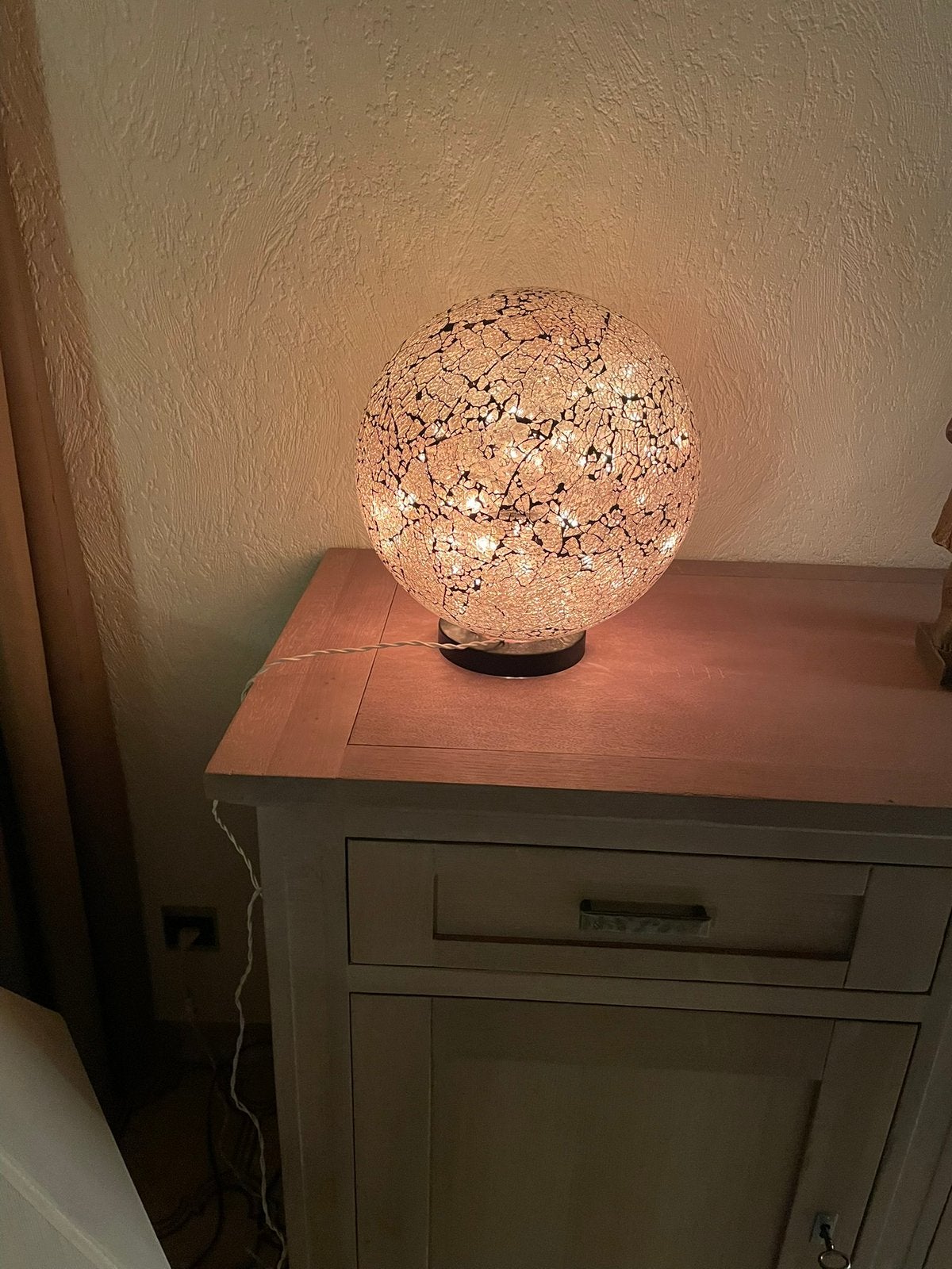 Lampe de table décorative, Enlèvement ou Envoi, Comme neuf, Verre