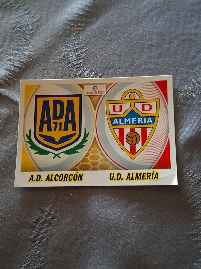 Panini/Sticker : A.D. Alcorcon - U.D. Almeria, Verzamelen, Ophalen of Verzenden, Nieuw, Poster, Plaatje of Sticker