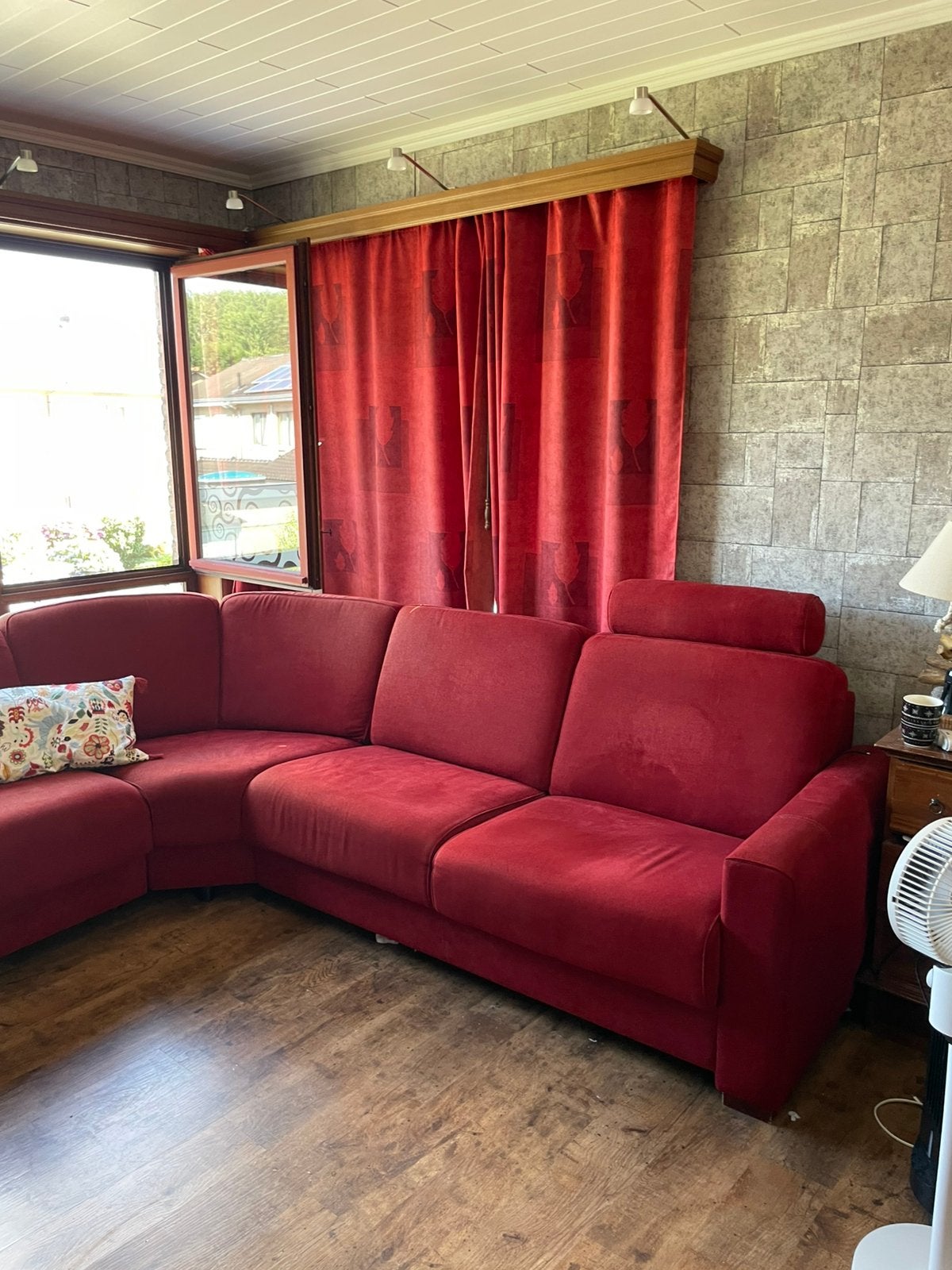 coin salon, Maison & Meubles, Enlèvement, Utilisé, Tissus, Moderne zithoek