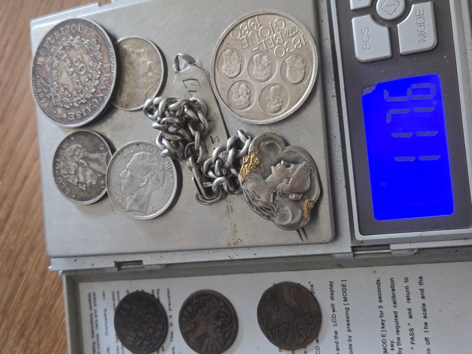 Lot de pieces et autres en argent., Enlèvement, Argent