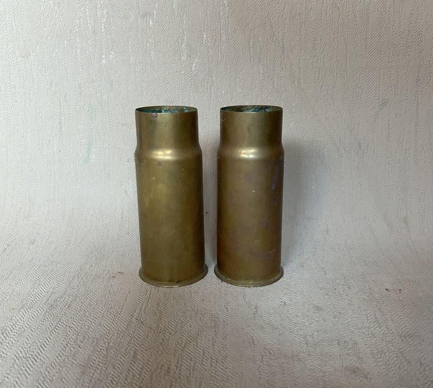 wo1 - Franse 47mm patronen vliegtuigkanon - zeldzaam - LEEG, Verzamelen, Militaria | Algemeen, Ophalen of Verzenden, Landmacht
