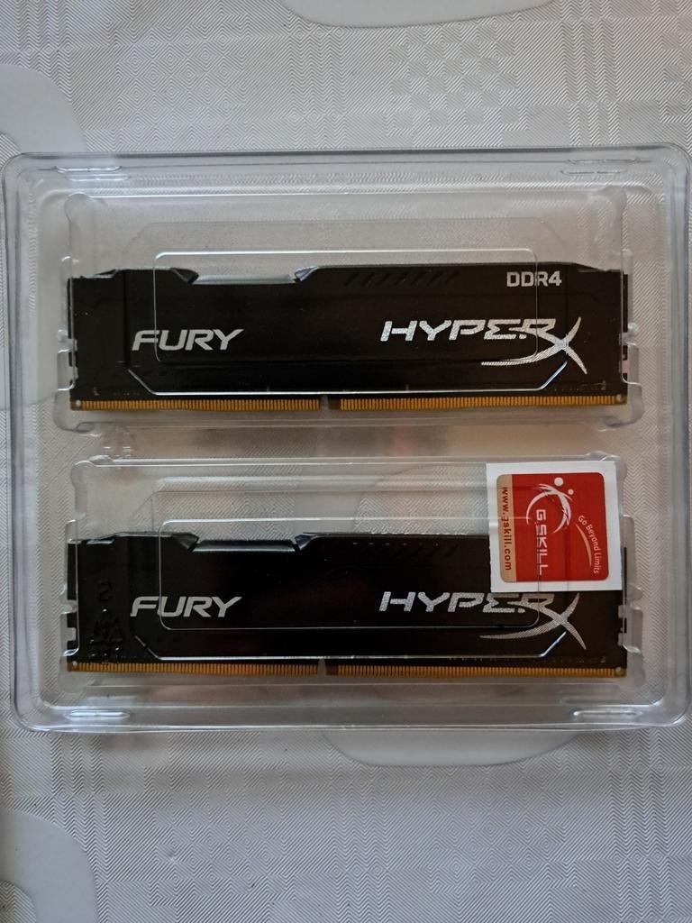 Te koop: HyperX Fury DDR4 geheugenkit (16GB), bestaande uit, Computers en Software, RAM geheugen, Gebruikt, Desktop, 16 GB, DDR4