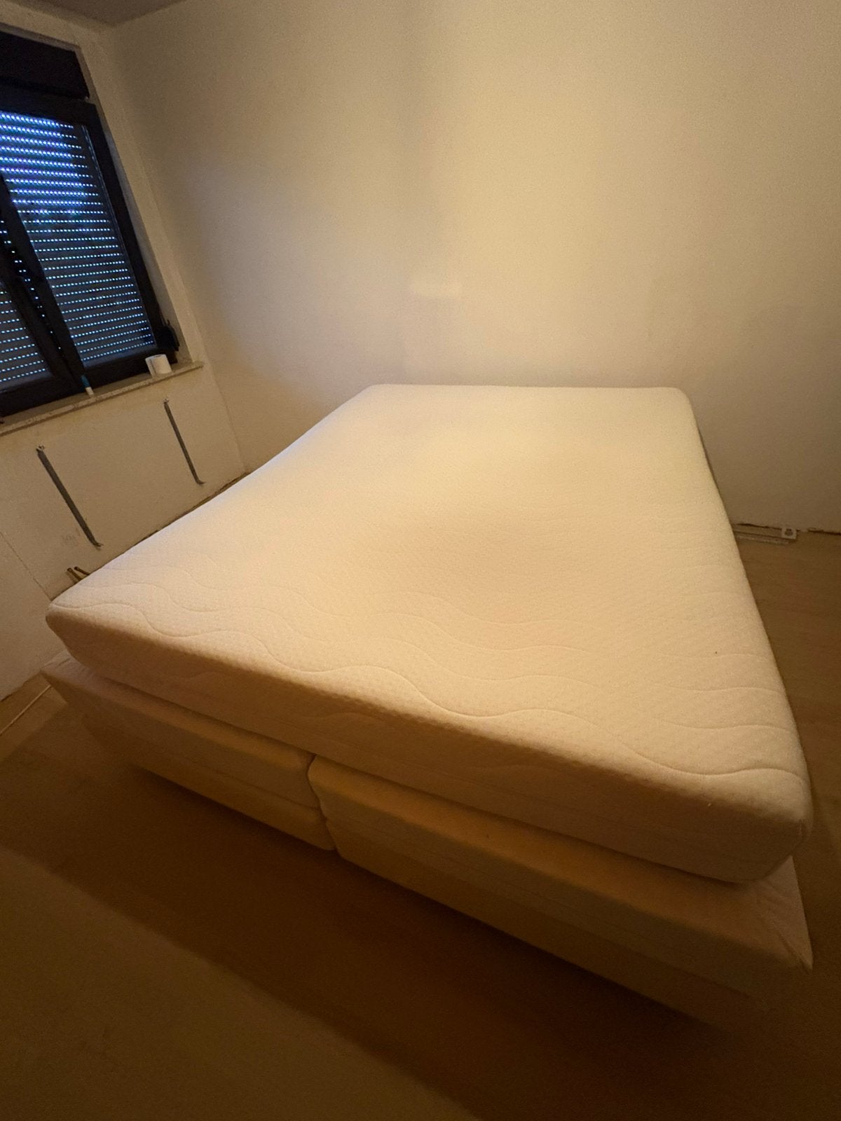 Boxspring 180x200 incl. vering + matras, Maison & Meubles, Chambre à coucher | Lits boxsprings, Enlèvement, Utilisé, 180 cm, 200 cm