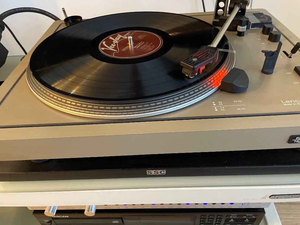 Rare platine vinyle direct drive lenco, Enlèvement, Utilisé, Tourne-disque, Réglage pitch