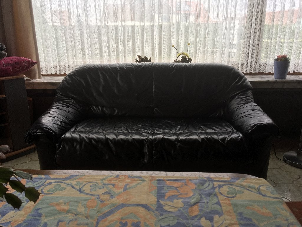 Zetel 2- en 3-zit proper, wegens verhuis moet weg vóór 15/6, Maison & Meubles, Canapés | Sofas & Chaises Longues, Enlèvement, Utilisé