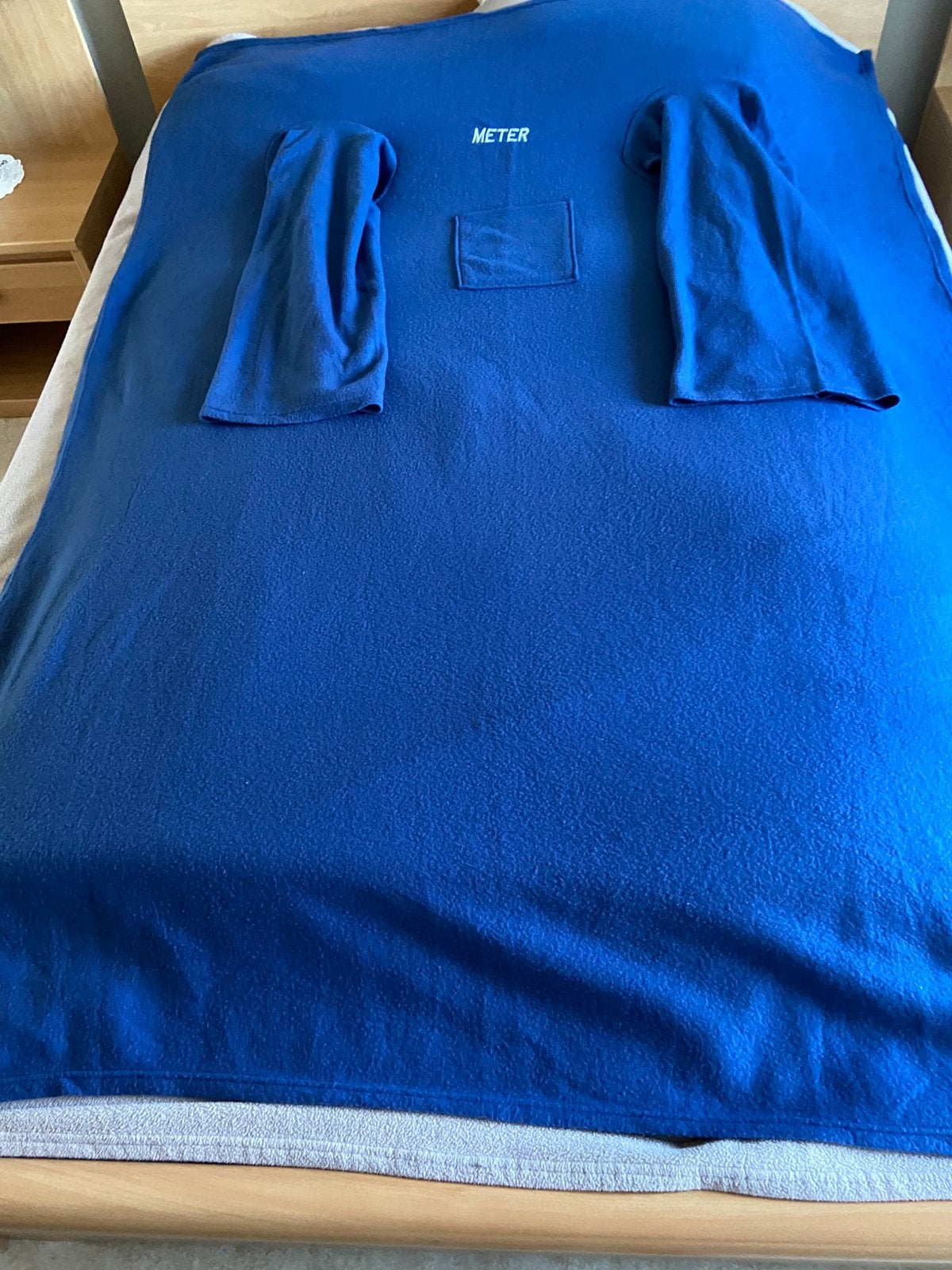 Fleece deken met mouwen, Ophalen of Verzenden, Zo goed als nieuw, Fleece