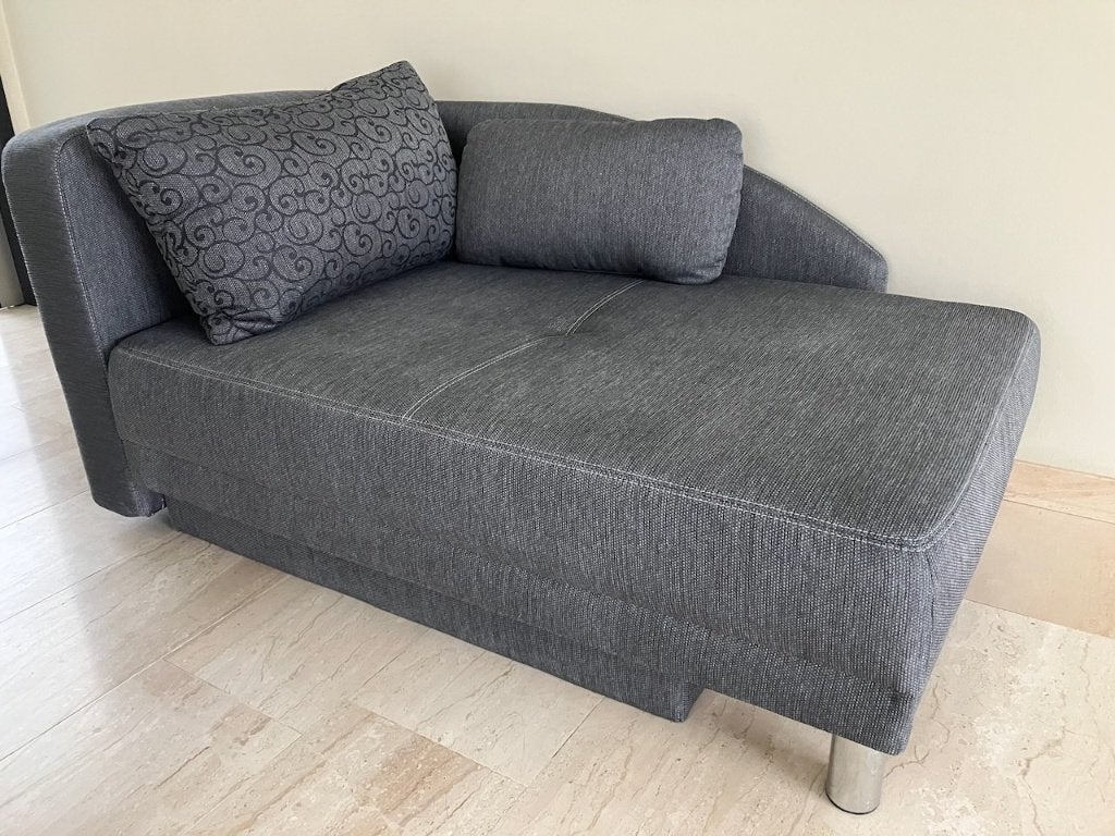 Canapé-lit pour 1 personne, 90 cm, Gris, Enlèvement, 200 cm