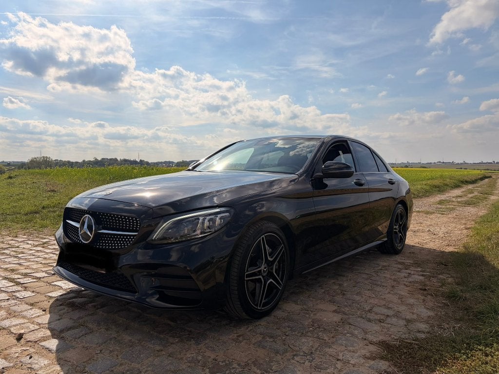 Mercedes classe c180 AMG Line, Cuir, Euro 6, Boîte manuelle, Noir