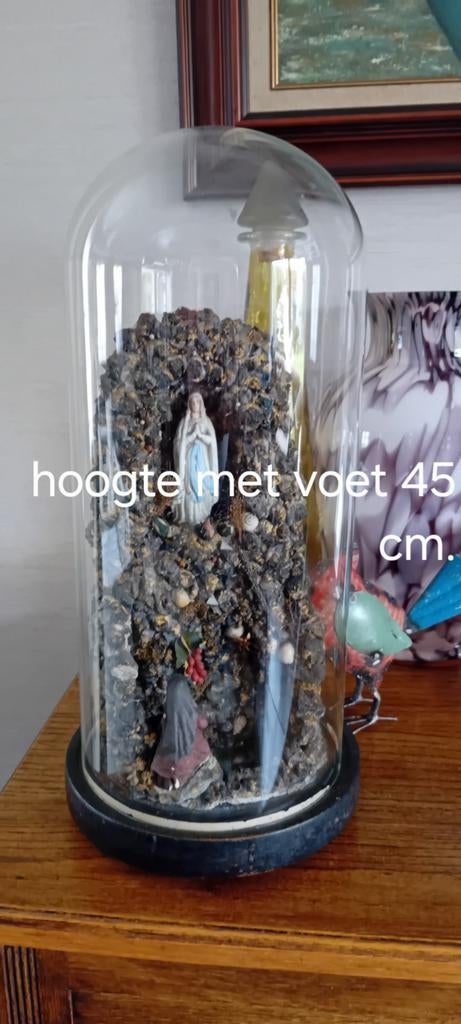 Antieke glazen stolp, Ophalen of Verzenden