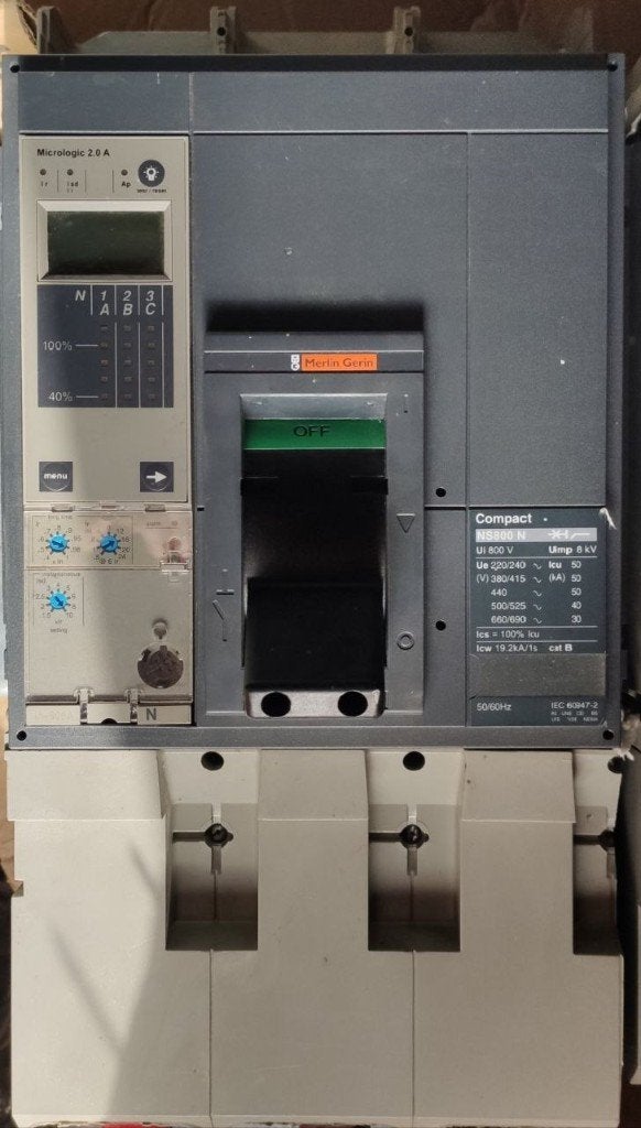 Coupe circuit. Schneider Merlin Gerin Compact NS800N., Bricolage & Construction, Enlèvement, Utilisé, Schneider Electric, Disjoncteur divisionnaire