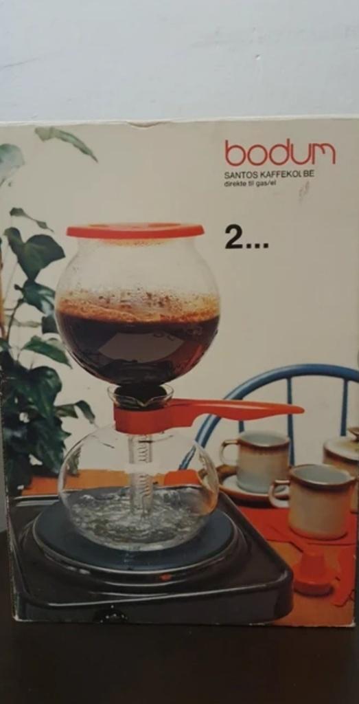 Vintage bodum santos koffie coffee, Gebruikt, Overige modellen, Gemalen koffie, 4 tot 10 kopjes