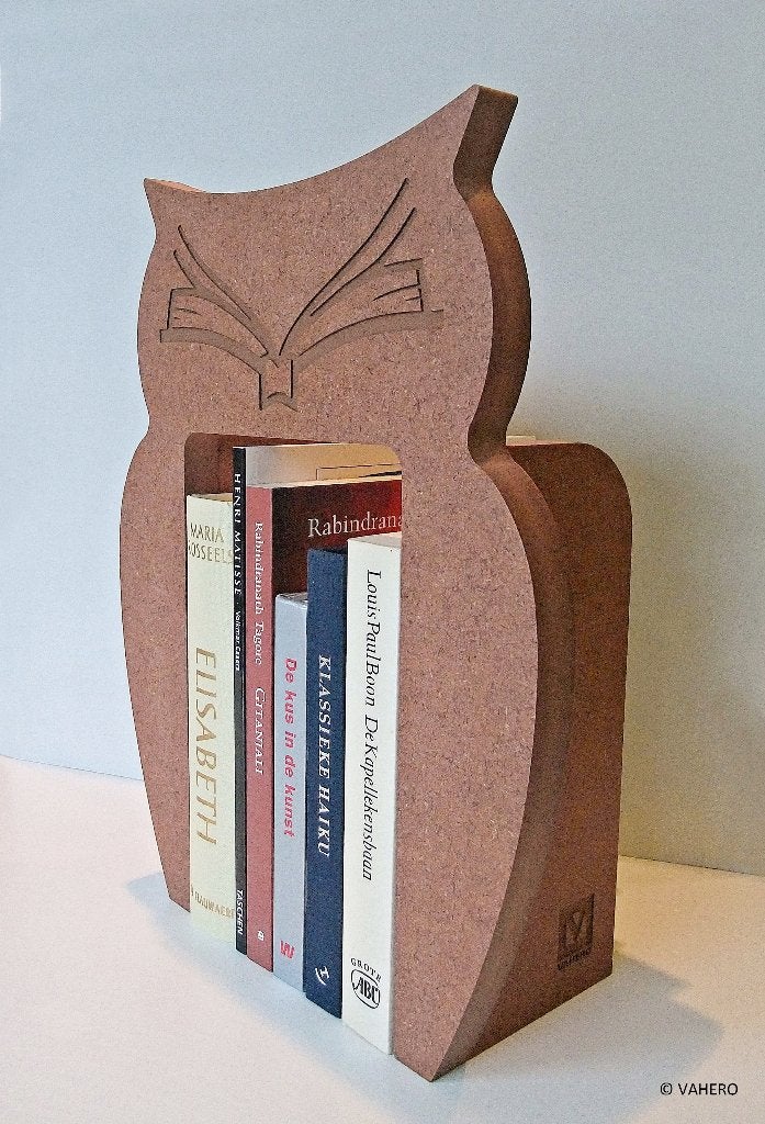 Houten design boekensteun uil: The Bookowl - Vahero - NIEUW, Huis en Inrichting, Ophalen of Verzenden, Nieuw