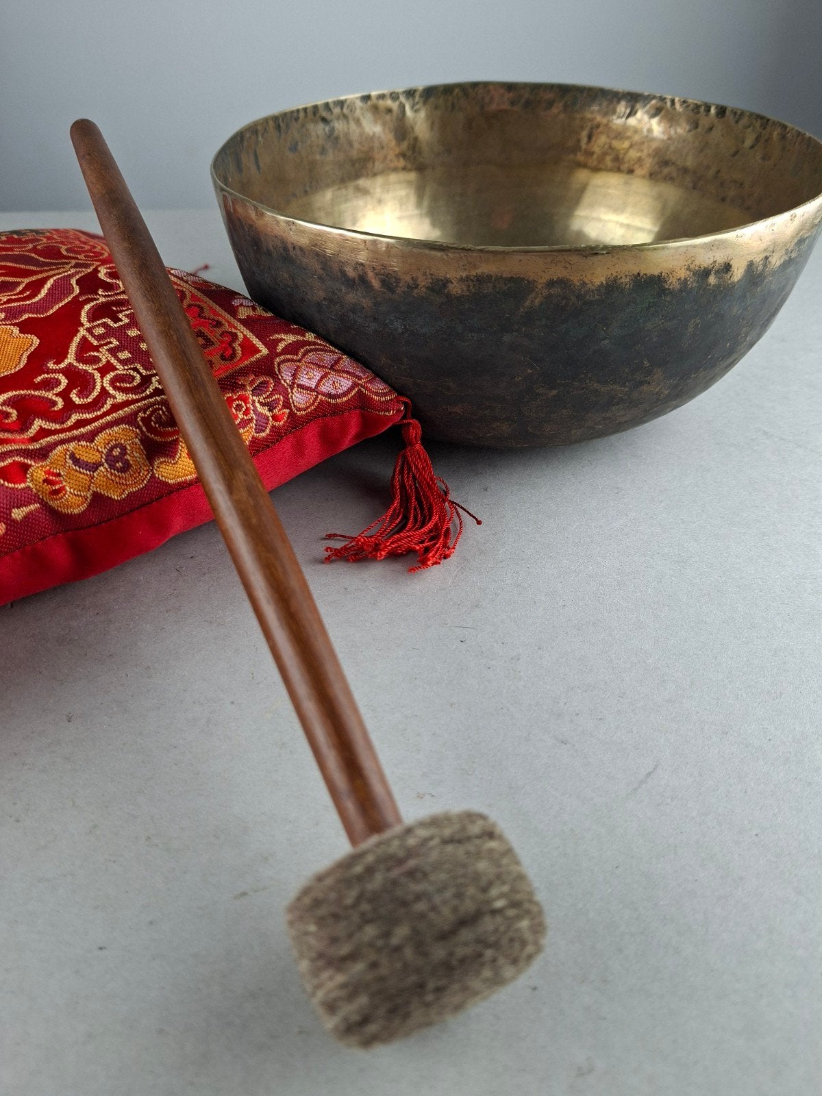 Handgehamerde klankschaal Chaken ca. 1kg, Musique & Instruments, Enlèvement ou Envoi, Comme neuf, Autres types