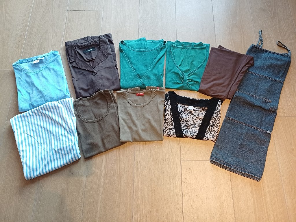 Lot 10 stuks dameskleding maat L, Enlèvement ou Envoi, Porté, Taille 42/44 (L)