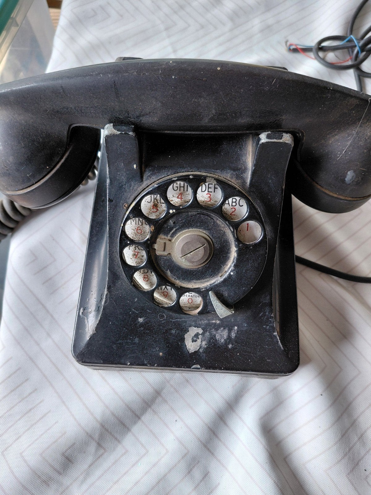 bakeliet telefoon, Ophalen, Bakeliet