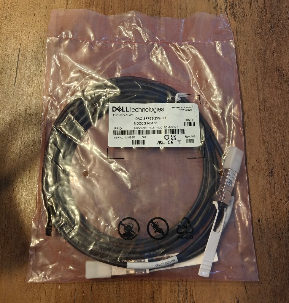 24x Dell DAC SFP28 25G 3M kabels, Enlèvement ou Envoi, Neuf