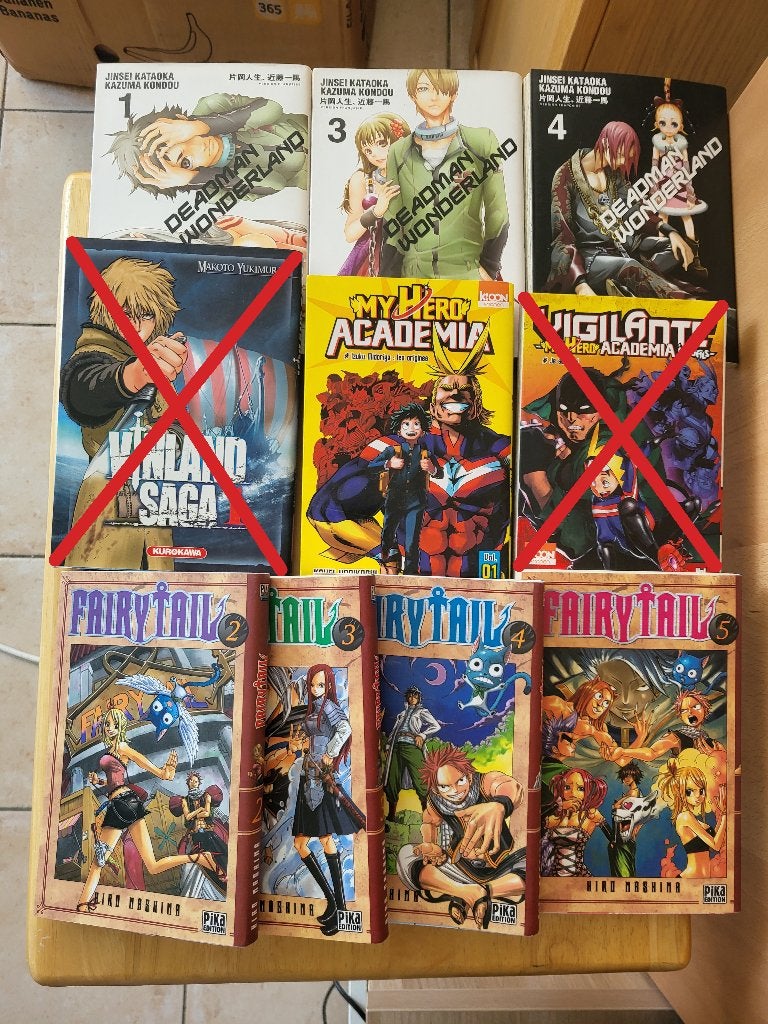 Lot de mangas (PRIX EN DESCRIPTION), Livres, Plusieurs comics, Enlèvement, Japon (Manga)
