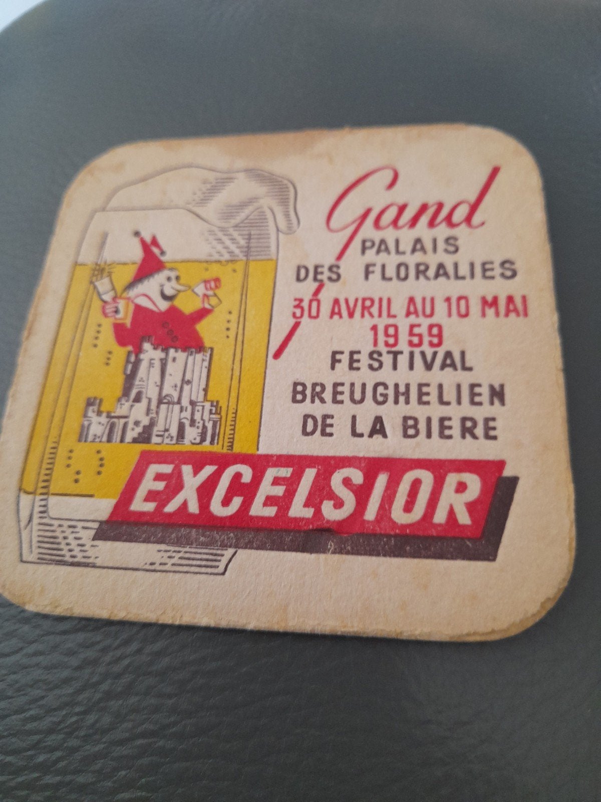 tapis à bière Gand-Gand Excelsior recto-verso, Enlèvement ou Envoi