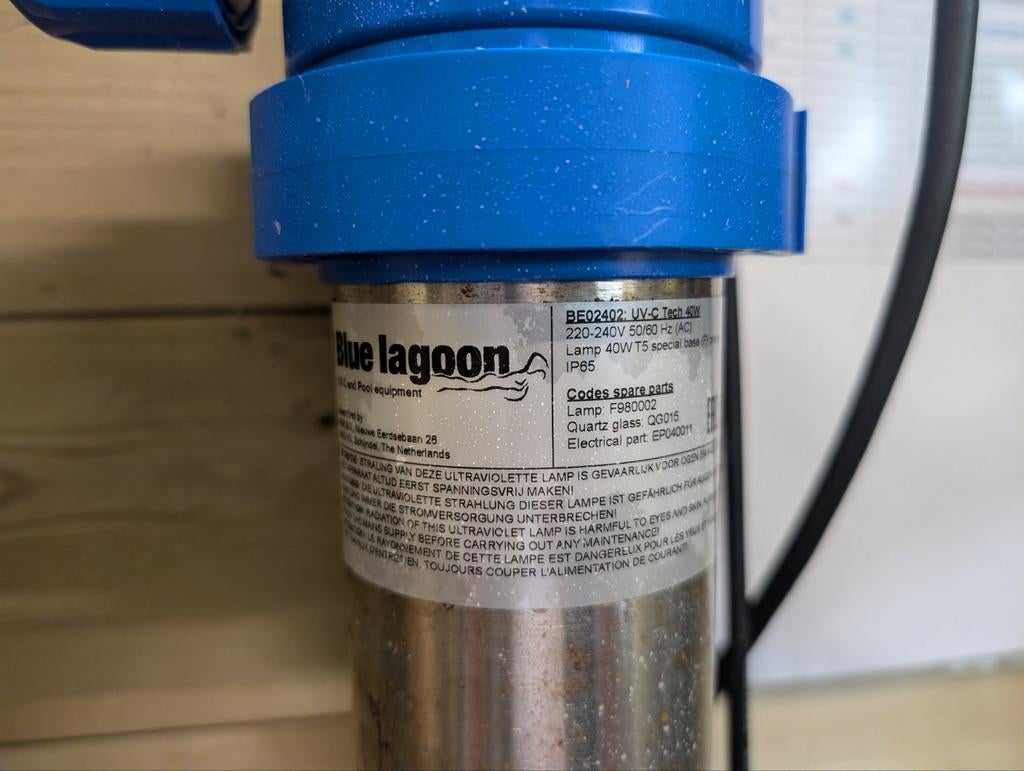 Zwembad UV lamp - Blue Lagoon UV-C tech 40W, Enlèvement