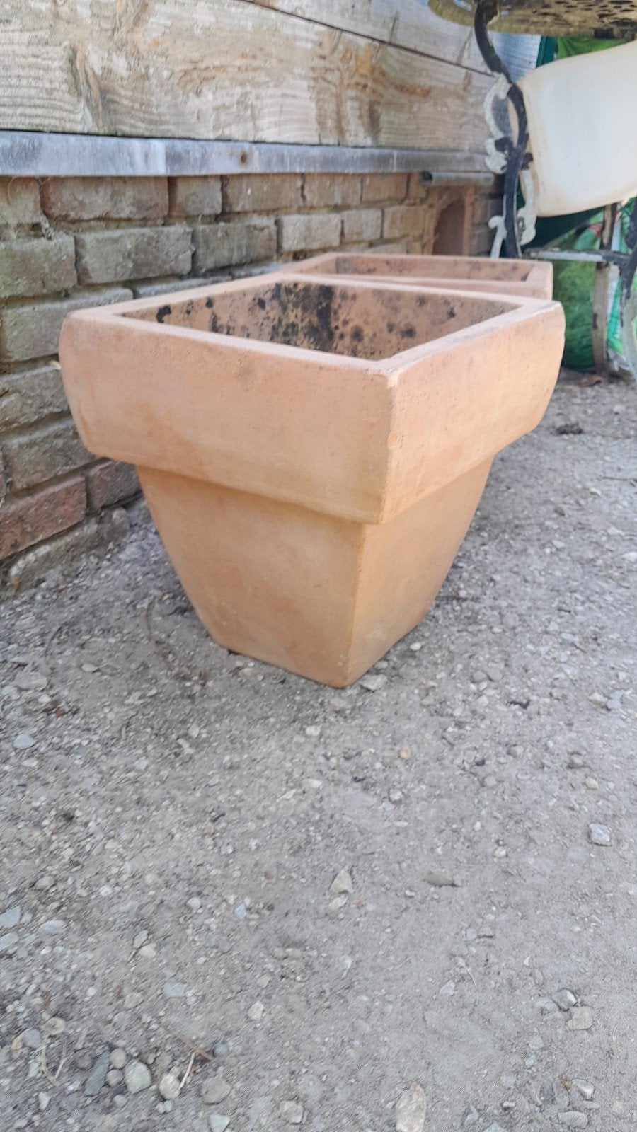 Pots anciens en terre cuite, Jardin & Terrasse, Pierre, Carré, 30 à 60 cm, Enlèvement